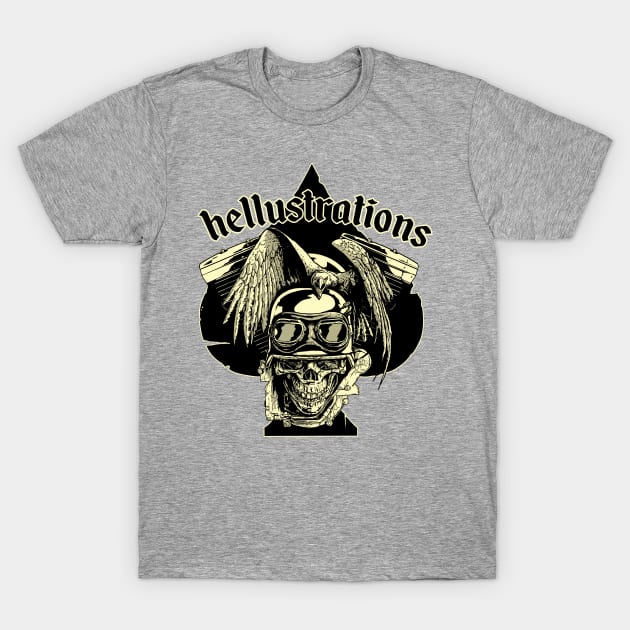 Skull and Eagle T-Shirt by Hellustrations